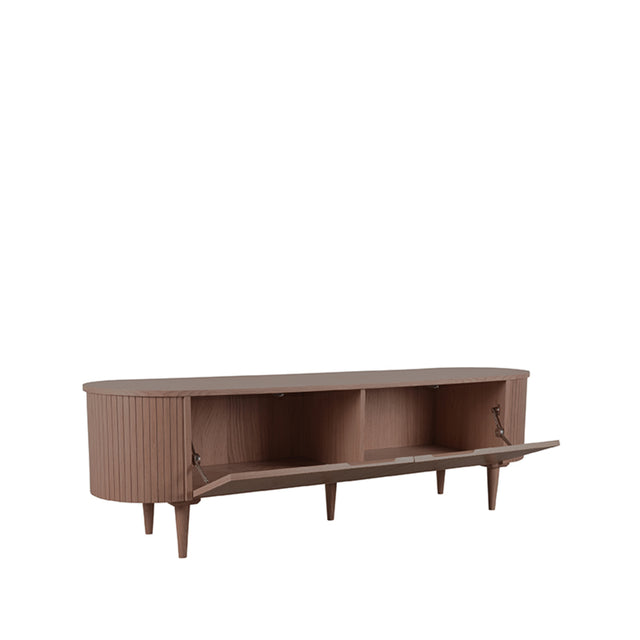 LABEL51 Tv-meubel Oliva - Walnoot - Eiken - Tv-Meubel 180 cm van LABEL51 – Luxe comfort op maat van PureWonen. Vraag naar de beste prijs.