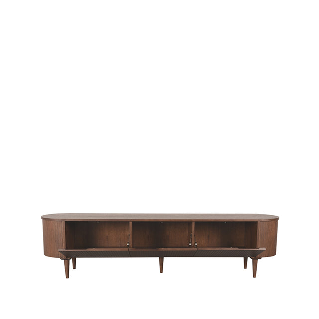LABEL51 Tv-meubel Oliva - Walnoot - Eiken - Tv-Meubel 220 cm van LABEL51 – Luxe comfort op maat van PureWonen. Vraag naar de beste prijs.
