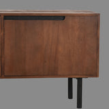 LABEL51 Tv-meubel Rio - Espresso - Mangohout - Tv-Meubel 180 cm van LABEL51 – Luxe comfort op maat van PureWonen. Vraag naar de beste prijs.