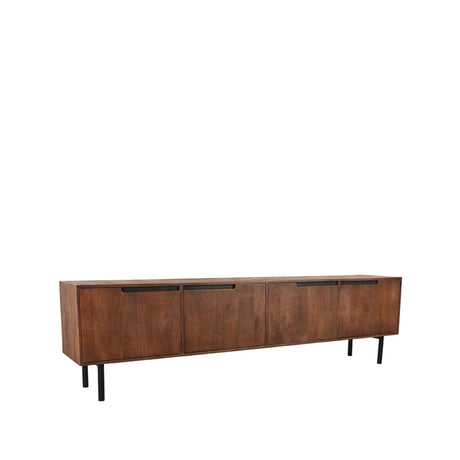 LABEL51 Tv-meubel Rio - Espresso - Mangohout - Tv-Meubel 220 cm van LABEL51 – Luxe comfort op maat van PureWonen. Vraag naar de beste prijs.