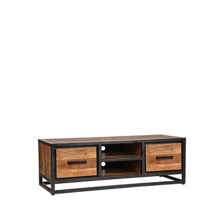 LABEL51 Tv-meubel Tampa - Rough - Mangohout - 120 cm van LABEL51 – Luxe comfort op maat van PureWonen. Vraag naar de beste prijs.