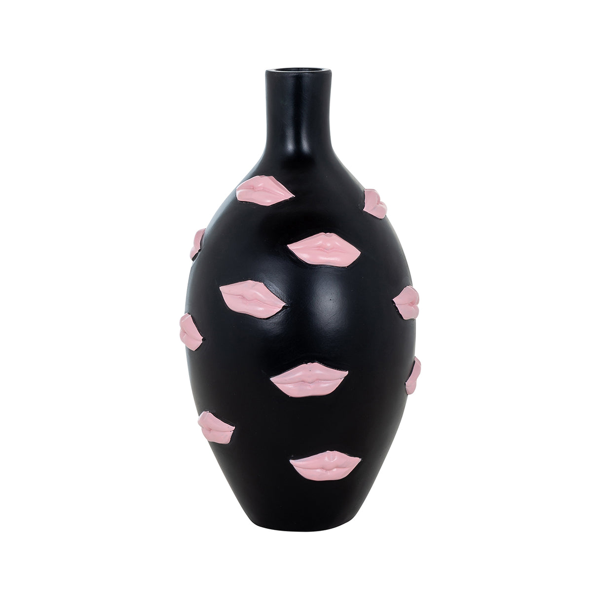 Vaas Kisses zwart groot (Black) van Richmond Interiors – Luxe comfort op maat van PureWonen. Vraag naar de beste prijs.