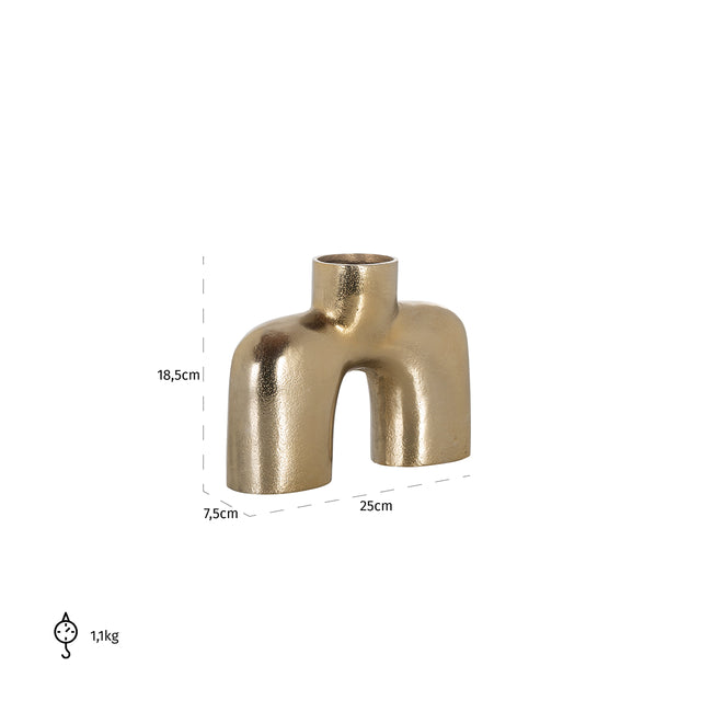 Vaas Marley klein (Brushed Gold) van Richmond Interiors - laagste prijs offerte van PureWonen