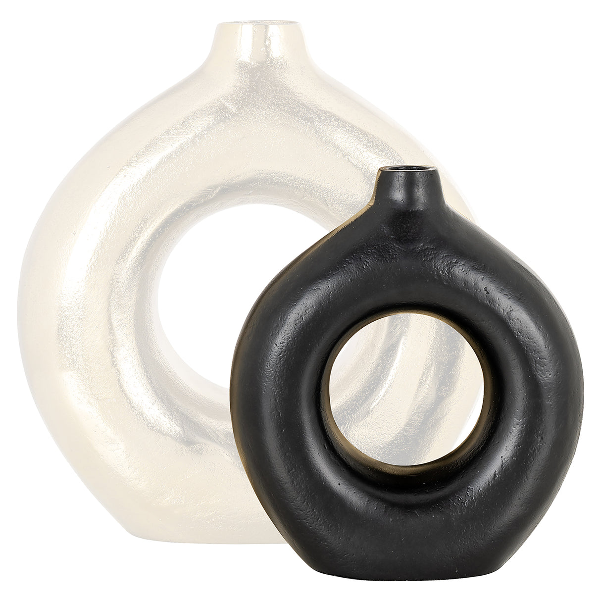 Vaas Felice zwart (Black) van Richmond Interiors – Luxe comfort op maat van PureWonen. Vraag naar de beste prijs.