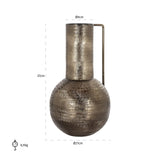 Vaas Leia groot rookzwart (Smoke) van Richmond Interiors – Luxe comfort op maat van PureWonen. Vraag naar de beste prijs.