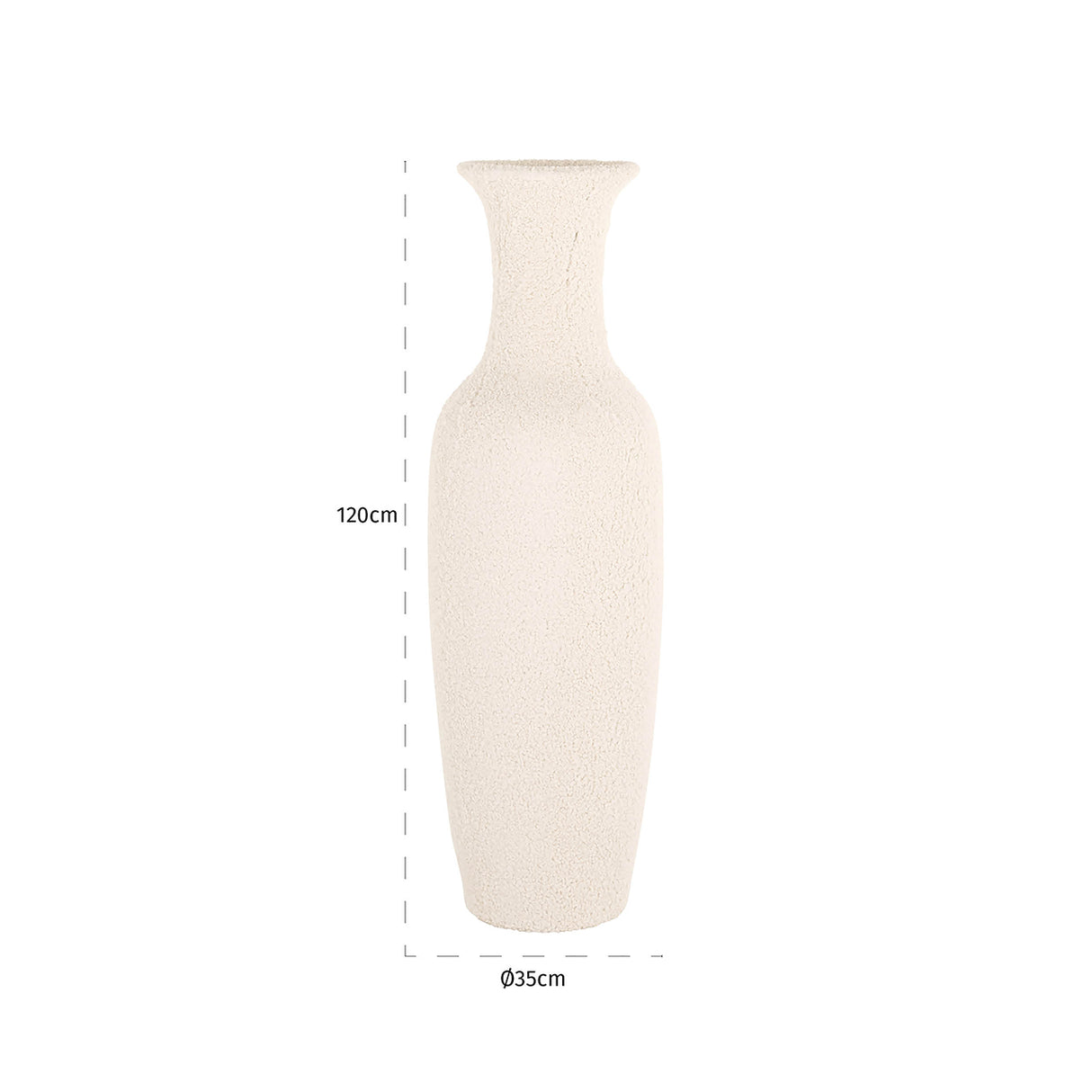 Vaas Fluffy groot (White) van Richmond Interiors – Luxe comfort op maat van PureWonen. Vraag naar de beste prijs.