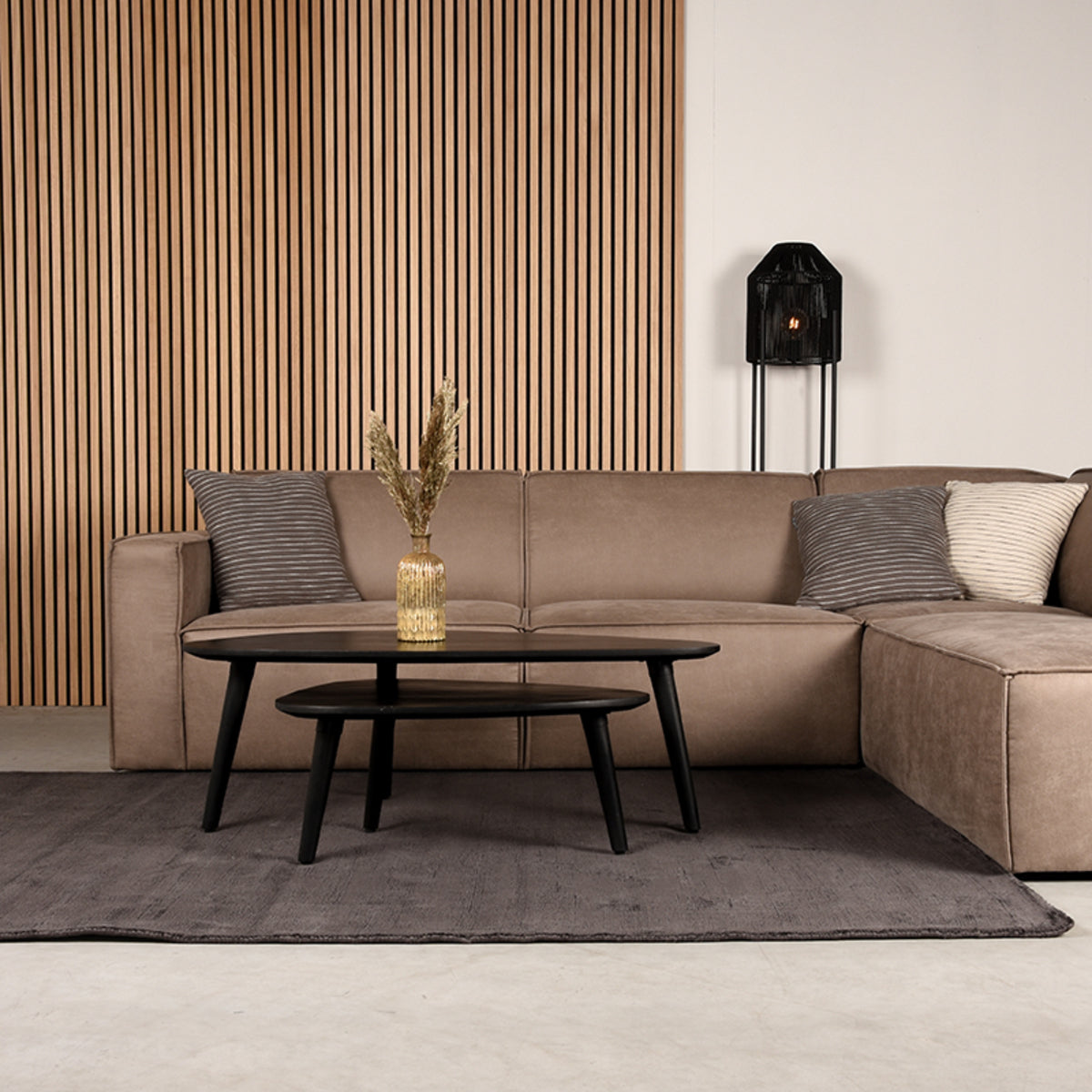LABEL51 Vloerkleden Velvy - Antraciet - Synthetisch - 200x300 cm van LABEL51 - laagste prijs offerte van PureWonen