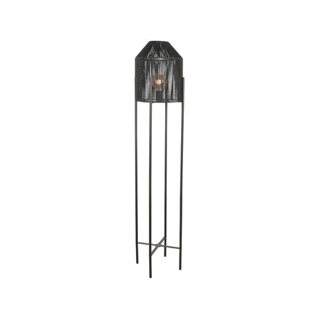 LABEL51 Vloerlamp Ibiza - Zwart - Jute van LABEL51 – Luxe comfort op maat van PureWonen. Vraag naar de beste prijs.