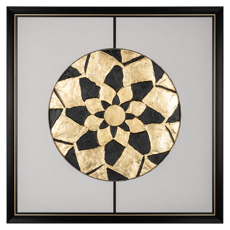 Wall art Sun (Black/gold) van Richmond Interiors – Luxe comfort op maat van PureWonen. Vraag naar de beste prijs.