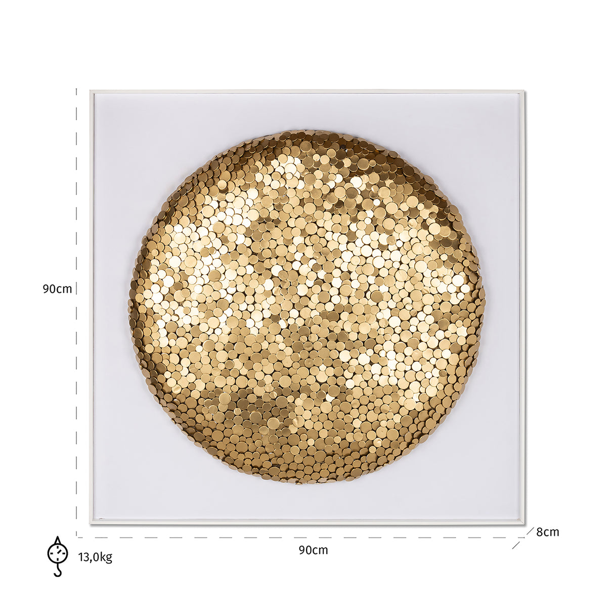 Wall art Maya (Gold) van Richmond Interiors - laagste prijs offerte van PureWonen