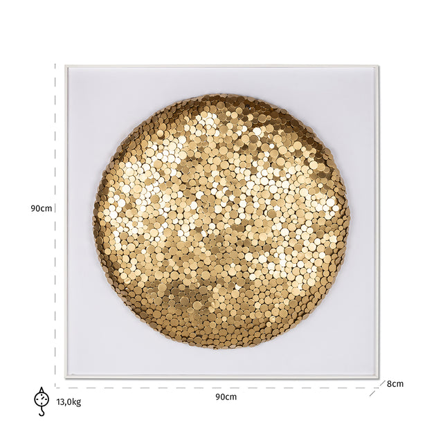Wall art Maya (Gold) van Richmond Interiors - laagste prijs offerte van PureWonen