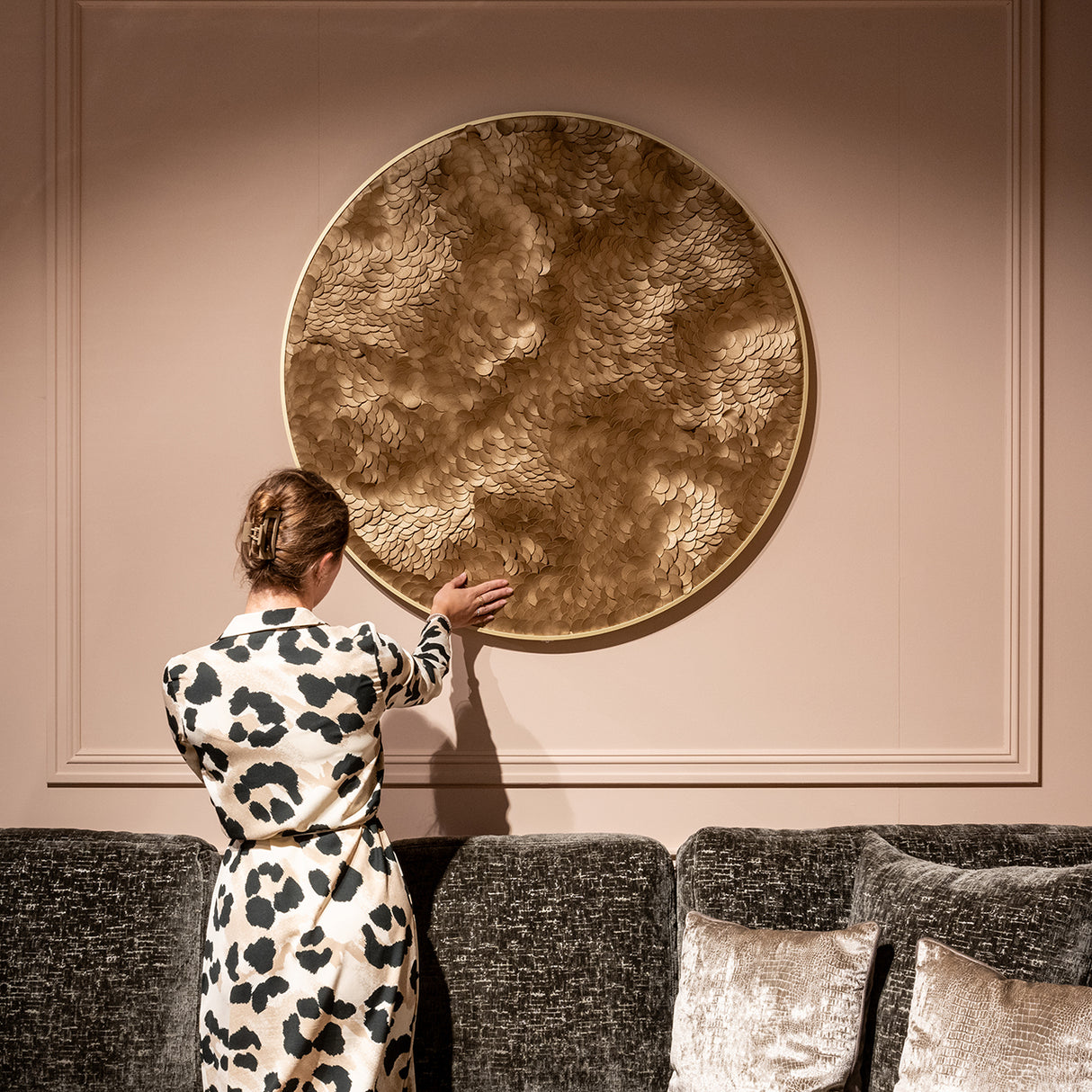 Wall art Bloom (Gold) van Richmond Interiors – Luxe comfort op maat van PureWonen. Vraag naar de beste prijs.