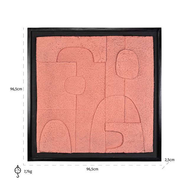 Wall art Phoebe pink (Pink) van Richmond Interiors – Luxe comfort op maat van PureWonen. Vraag naar de beste prijs.