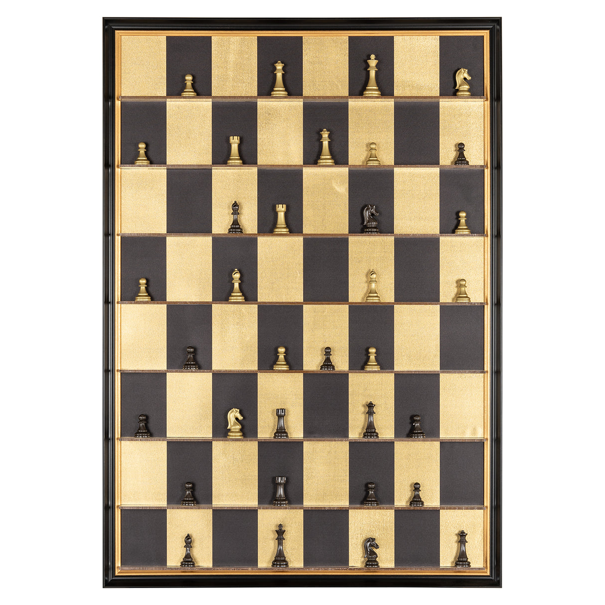 Wall art Nala (Black/gold) van Richmond Interiors – Luxe comfort op maat van PureWonen. Vraag naar de beste prijs.