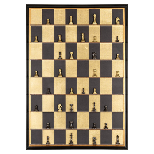 Wall art Nala (Black/gold) van Richmond Interiors – Luxe comfort op maat van PureWonen. Vraag naar de beste prijs.