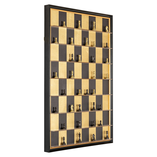 Wall art Nala (Black/gold) van Richmond Interiors – Luxe comfort op maat van PureWonen. Vraag naar de beste prijs.