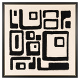 Wall art Shanita black/white