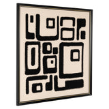 Wall art Shanita black/white
