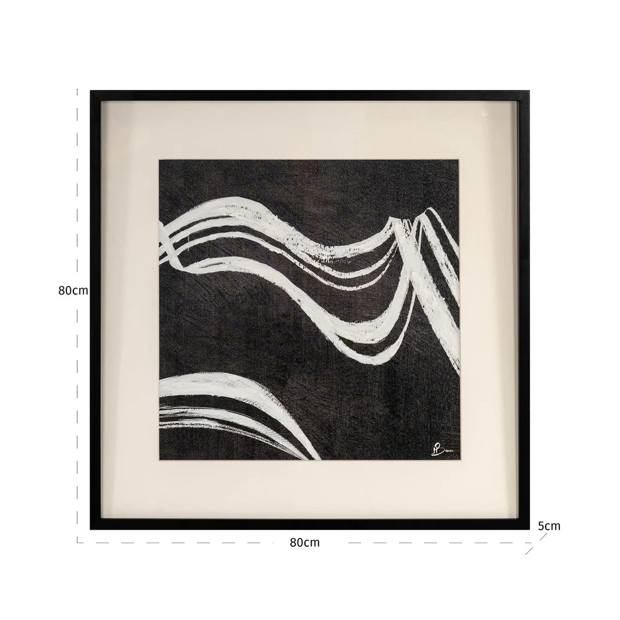 Wall art Jozy black/white