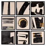 Wall art Gabri black/white (Set of 9)