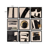 Wall art Gabri black/white (Set of 9)