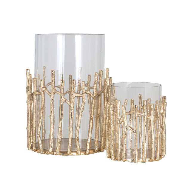 Windlicht Loretta groot (Gold) van Richmond Interiors – Luxe comfort op maat van PureWonen. Vraag naar de beste prijs.