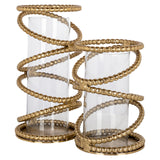 Windlicht Jaden groot (Brushed Gold) van Richmond Interiors – Luxe comfort op maat van PureWonen. Vraag naar de beste prijs.