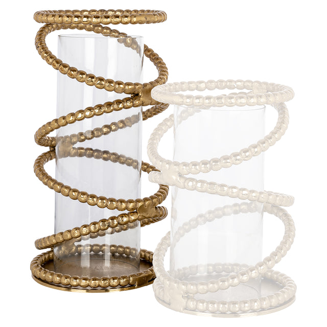 Windlicht Jaden groot (Brushed Gold) van Richmond Interiors – Luxe comfort op maat van PureWonen. Vraag naar de beste prijs.