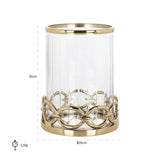 Windlicht Jayce (Gold) van Richmond Interiors – Luxe comfort op maat van PureWonen. Vraag naar de beste prijs.