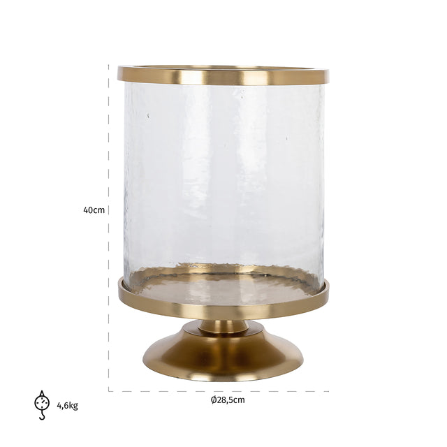 Windlicht Jaysin (Gold) van Richmond Interiors – Luxe comfort op maat van PureWonen. Vraag naar de beste prijs.