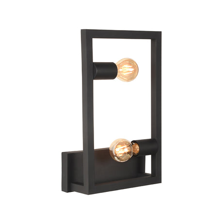 LABEL51 Wandlamp Quadrato - Zwart - Metaal van LABEL51 – Luxe comfort op maat van PureWonen. Vraag naar de beste prijs.