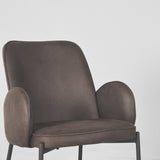 LABEL51 Eetkamerstoel Jari - Antraciet - Microfiber van LABEL51 – Luxe comfort op maat van PureWonen. Vraag naar de beste prijs.