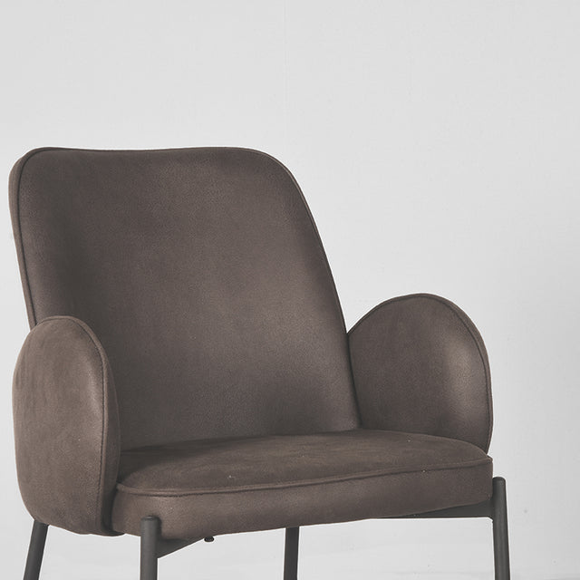 LABEL51 Eetkamerstoel Jari - Antraciet - Microfiber van LABEL51 – Luxe comfort op maat van PureWonen. Vraag naar de beste prijs.