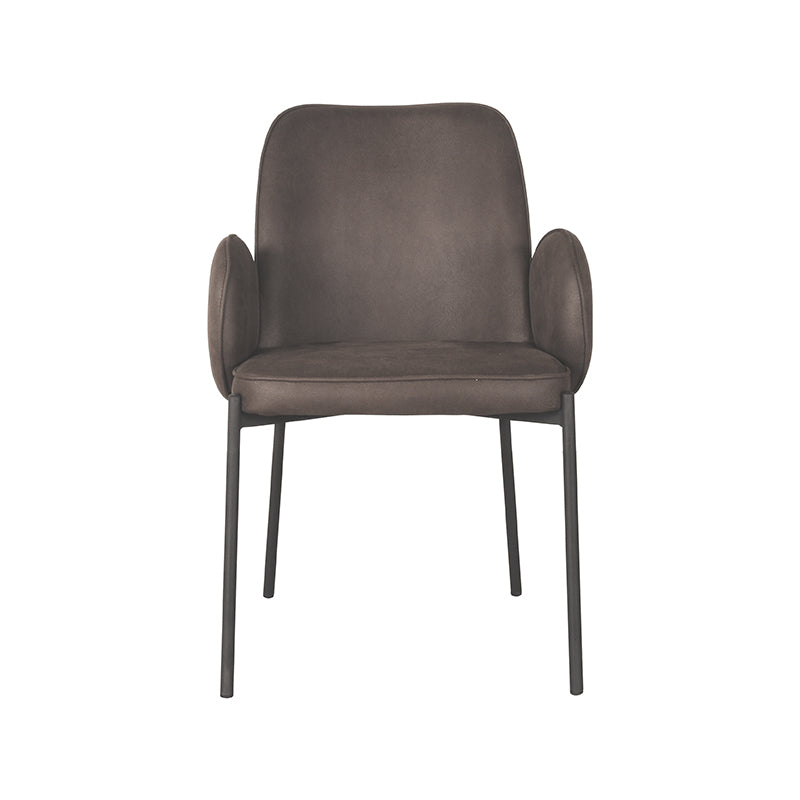 LABEL51 Eetkamerstoel Jari - Antraciet - Microfiber van LABEL51 – Luxe comfort op maat van PureWonen. Vraag naar de beste prijs.