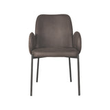LABEL51 Eetkamerstoel Jari - Antraciet - Microfiber van LABEL51 – Luxe comfort op maat van PureWonen. Vraag naar de beste prijs.