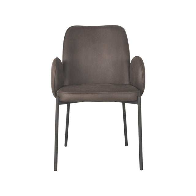 LABEL51 Eetkamerstoel Jari - Antraciet - Microfiber van LABEL51 – Luxe comfort op maat van PureWonen. Vraag naar de beste prijs.