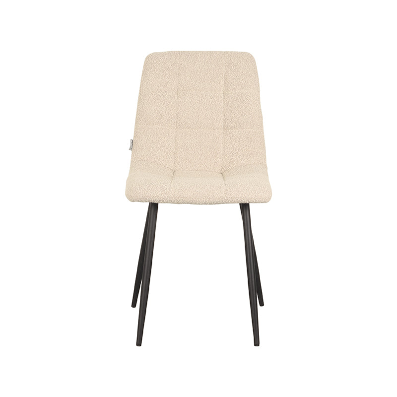 LABEL51 Eetkamerstoel Juul - Zand - Boucle van LABEL51 – Luxe comfort op maat van PureWonen. Vraag naar de beste prijs.