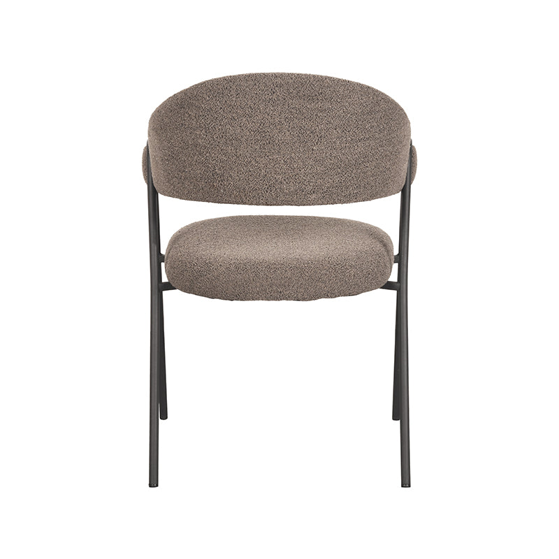 LABEL51 Eetkamerstoel Lowen - Bruin - Boucle van LABEL51 – Luxe comfort op maat van PureWonen. Vraag naar de beste prijs.