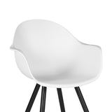 LABEL51 Eetkamerstoel Luca - Wit - Kunststof van LABEL51 - laagste prijs offerte van PureWonen