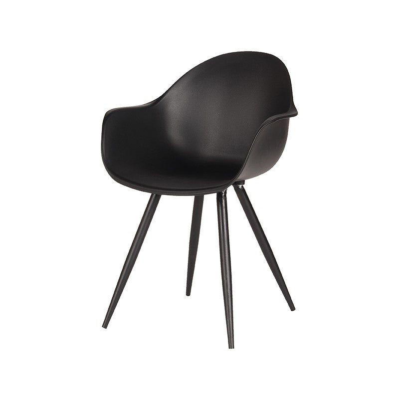 LABEL51 Eetkamerstoel Luca - Zwart - Kunststof van LABEL51 – Luxe comfort op maat van PureWonen. Vraag naar de beste prijs.
