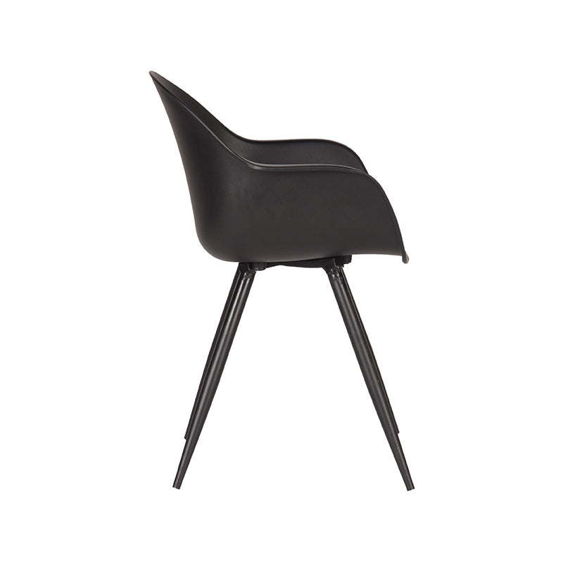 LABEL51 Eetkamerstoel Luca - Zwart - Kunststof van LABEL51 – Luxe comfort op maat van PureWonen. Vraag naar de beste prijs.