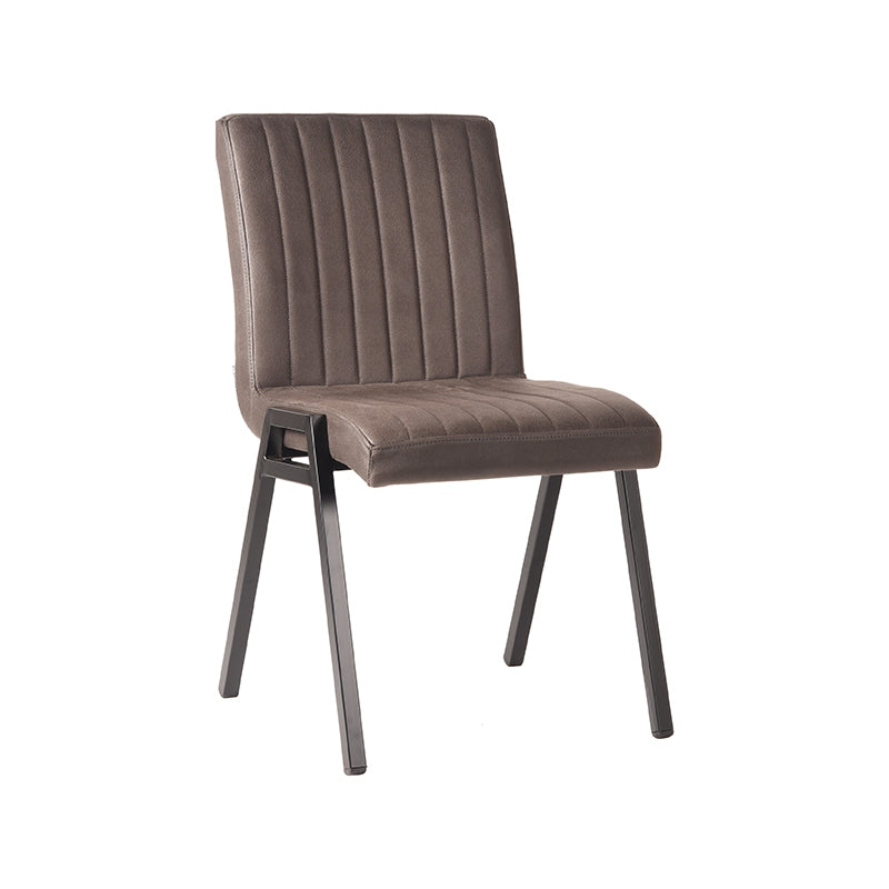 LABEL51 Eetkamerstoel Matz - Antraciet - Microfiber van LABEL51 - laagste prijs offerte van PureWonen