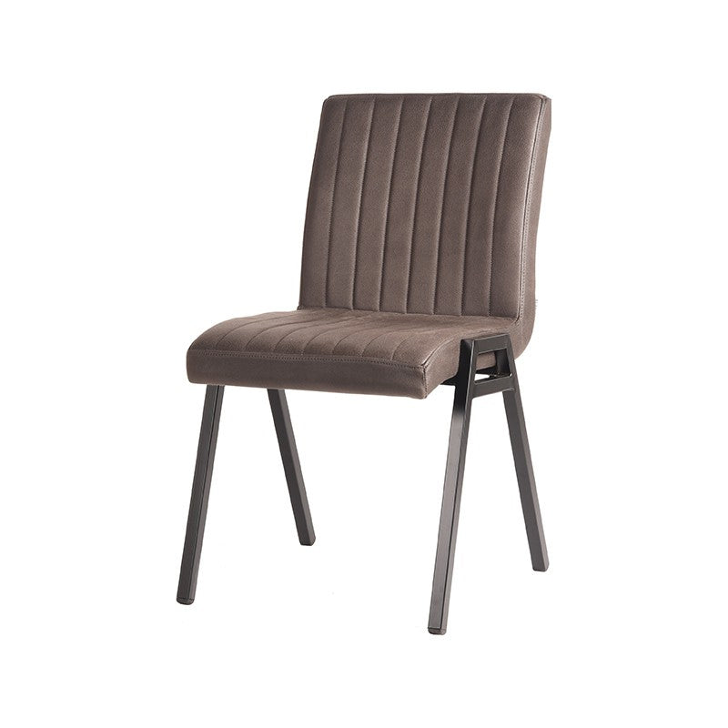 LABEL51 Eetkamerstoel Matz - Antraciet - Microfiber van LABEL51 - laagste prijs offerte van PureWonen