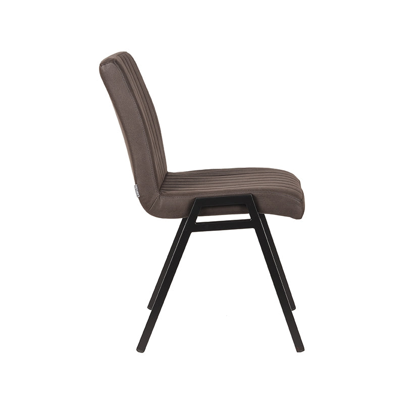 LABEL51 Eetkamerstoel Matz - Antraciet - Microfiber van LABEL51 - laagste prijs offerte van PureWonen