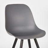 LABEL51 Eetkamerstoel Monza - Antraciet - Kunststof van LABEL51 – Luxe comfort op maat van PureWonen. Vraag naar de beste prijs.