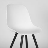 LABEL51 Eetkamerstoel Monza - Wit - Kunststof van LABEL51 – Luxe comfort op maat van PureWonen. Vraag naar de beste prijs.