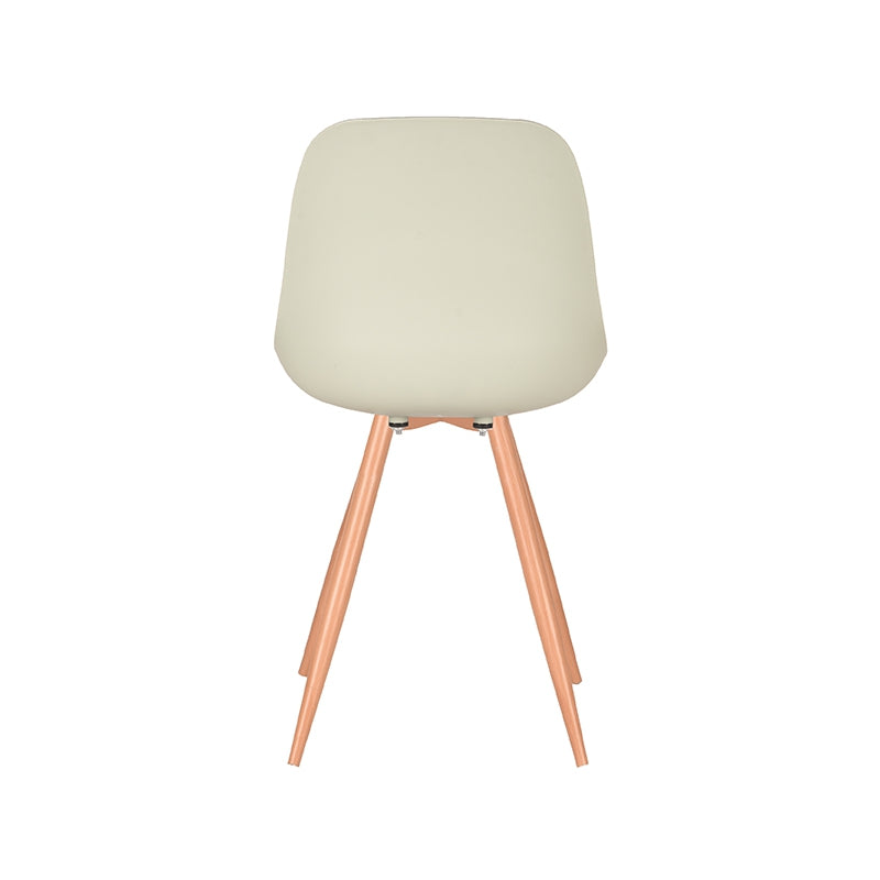 LABEL51 Eetkamerstoel Rimini - Breeze - Kunststof - Oak Metal Woodcover