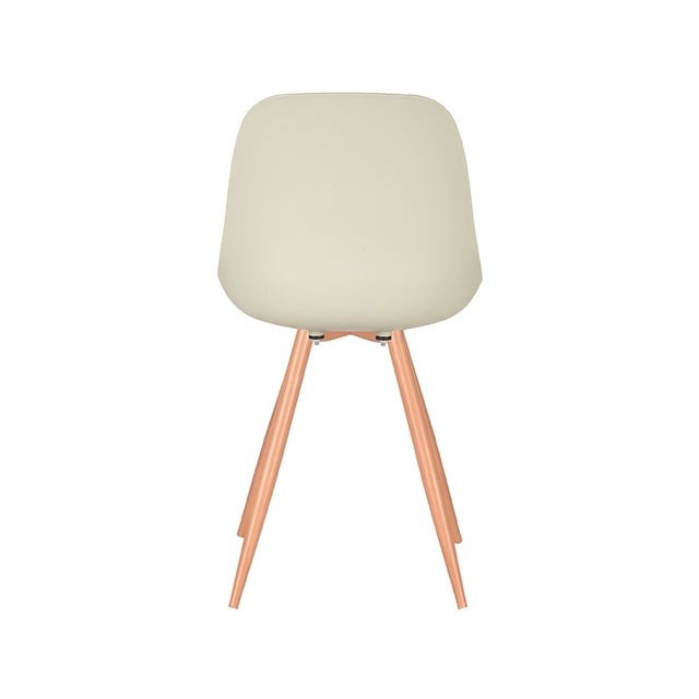 LABEL51 Eetkamerstoel Rimini - Breeze - Kunststof - Oak Metal Woodcover