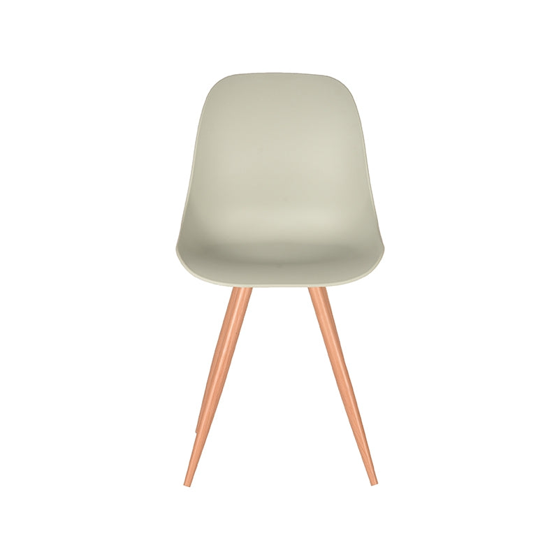 LABEL51 Eetkamerstoel Rimini - Breeze - Kunststof - Oak Metal Woodcover