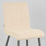 LABEL51 Eetkamerstoel Sam - Zand - Boucle van LABEL51 – Luxe comfort op maat van PureWonen. Vraag naar de beste prijs.